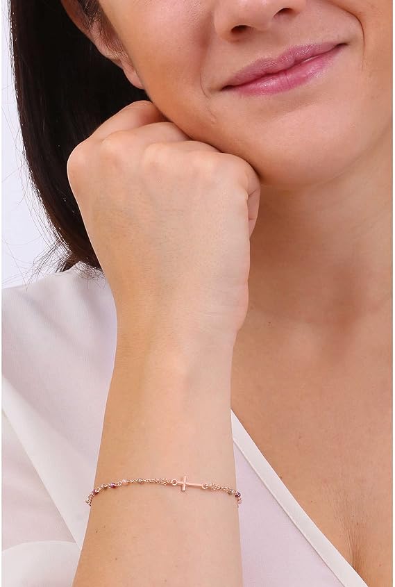 Bracciale rosario Amen donna rosari con cristalli BRO10RARTO3