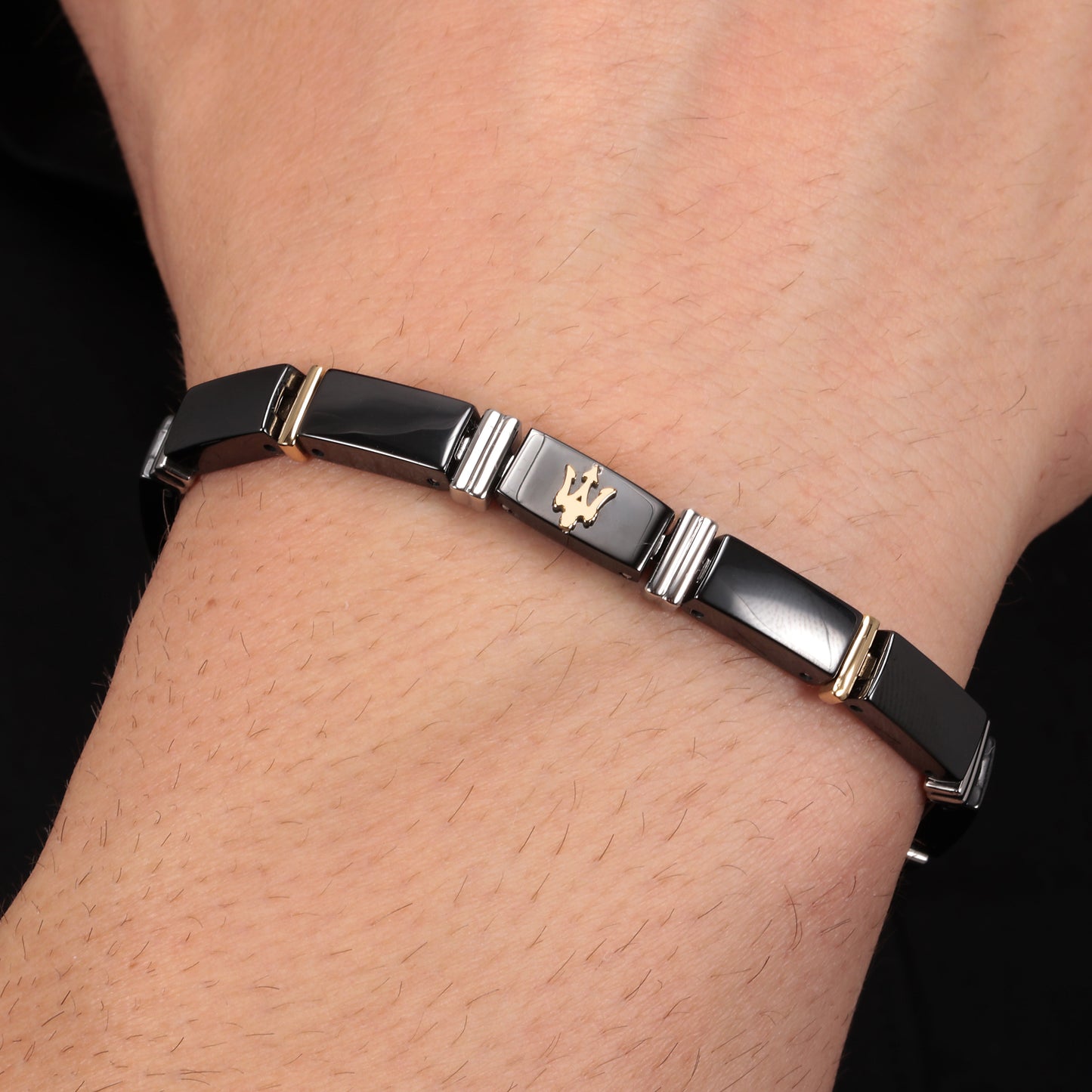 BRACCIALE UOMO MASERATI CERAMIC JM221ATZ03