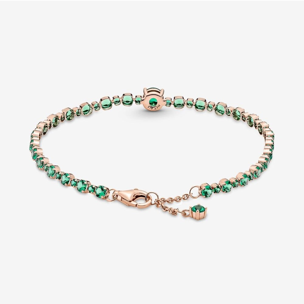 Bracciale Pandora Tennis con Pietre Verdi 580044C01