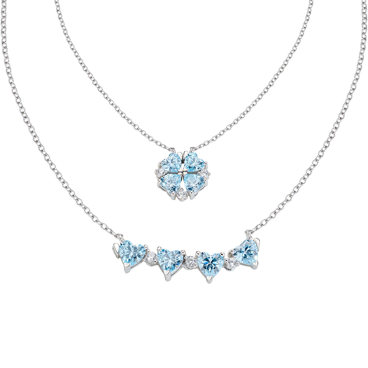 Collana Amen Donna quadricuore CLPMHBAC