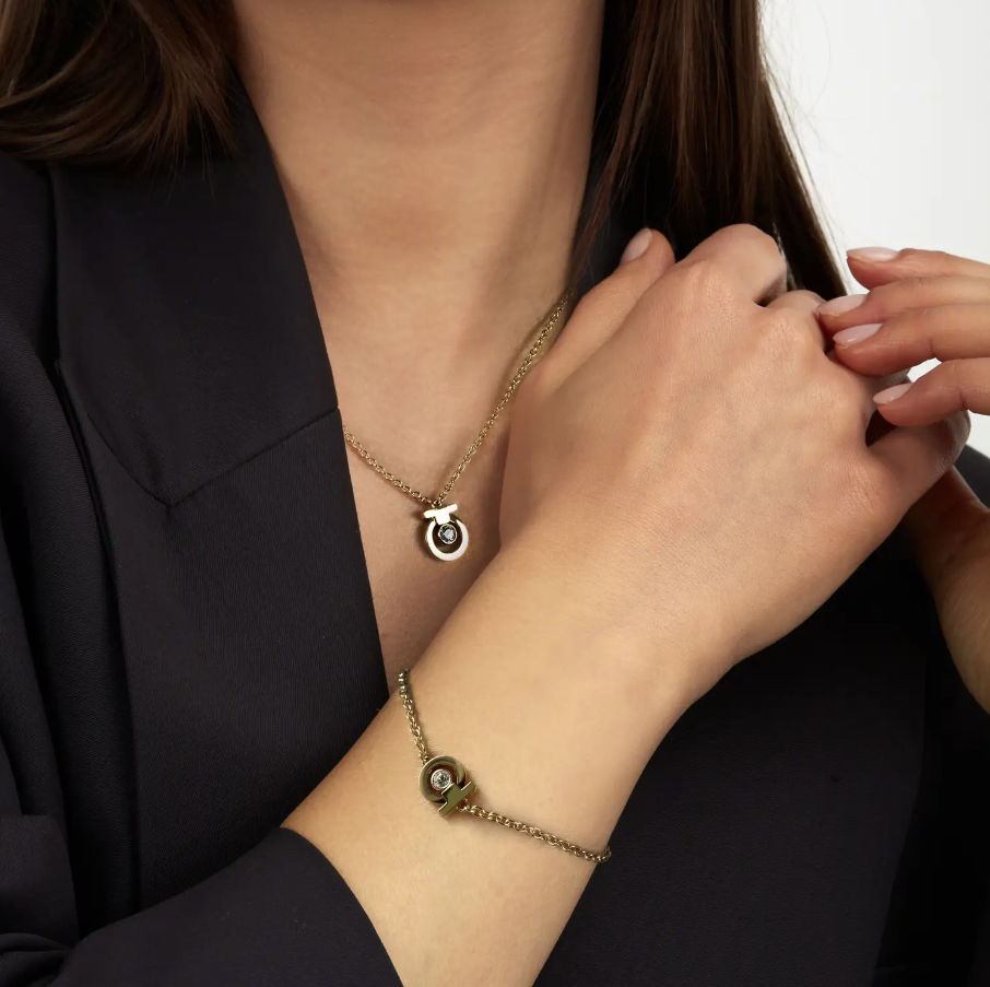 COLLANA E BRACCIALE DONNA TRUSSARDI T-LOGO TJAXC66