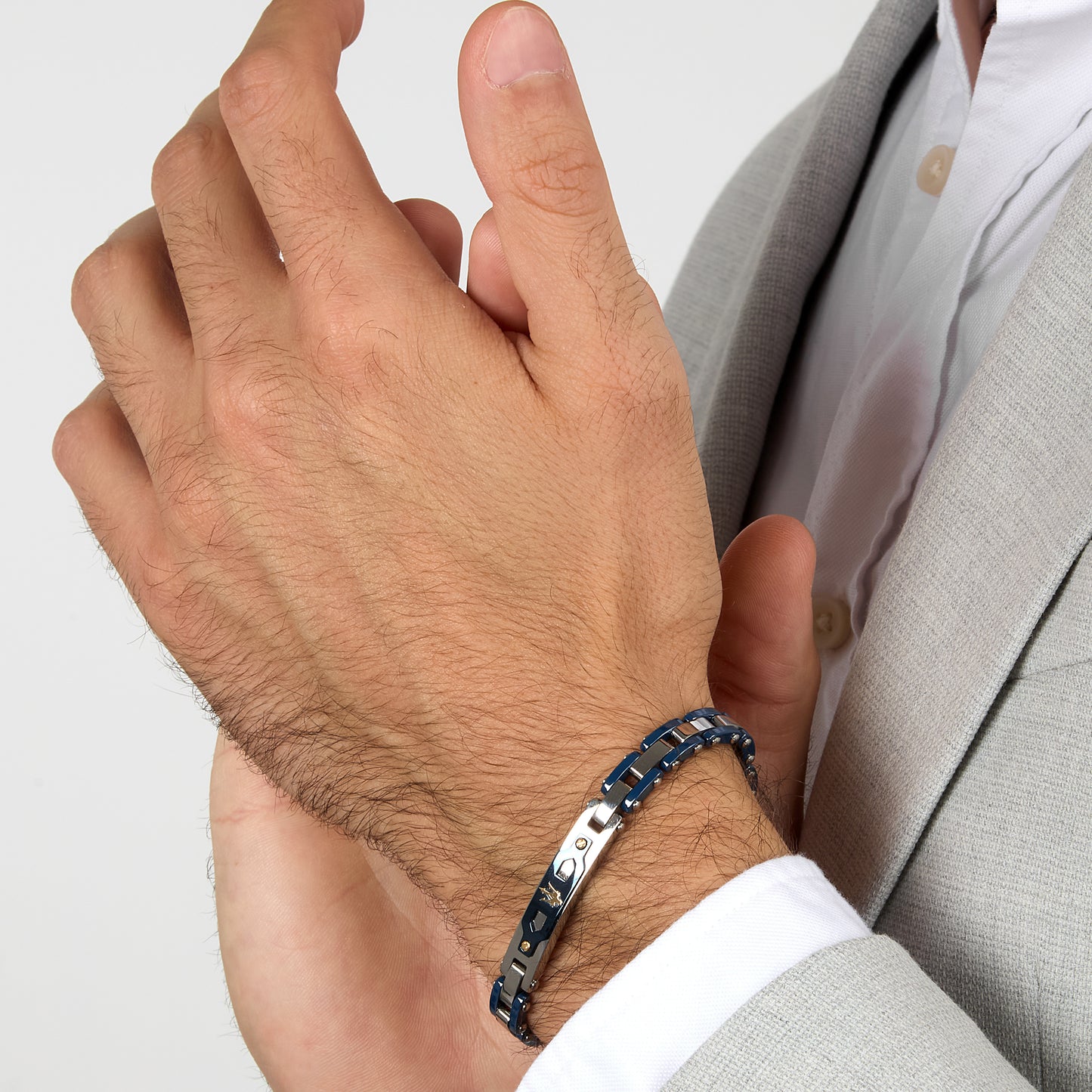 BRACCIALE UOMO MASERATI CERAMIC GOLD JM424AXU03-MASERATI-Eldorado Jewels