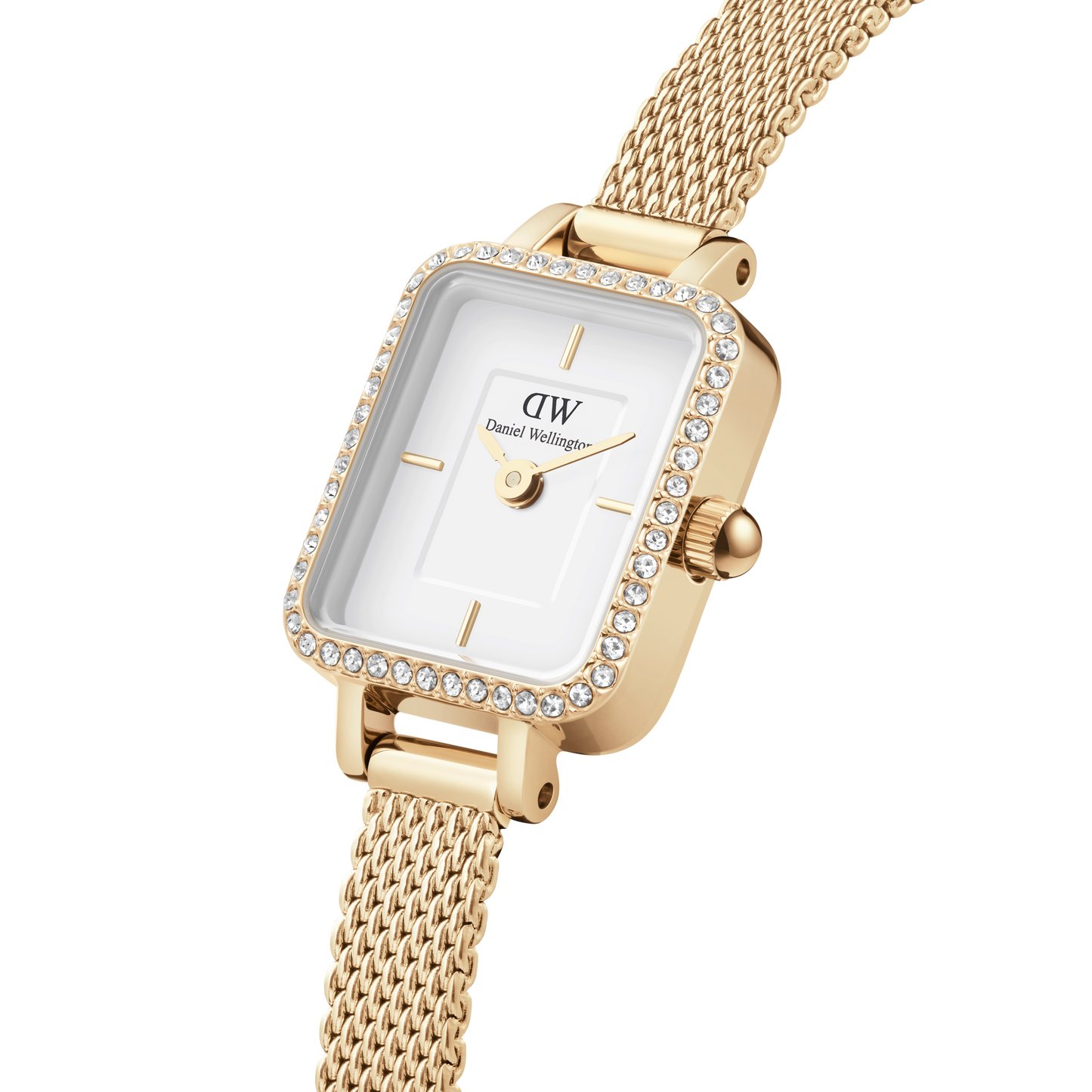 Orologio donna Daniel Wellington Quadro Mini Lumine Bezel Gold