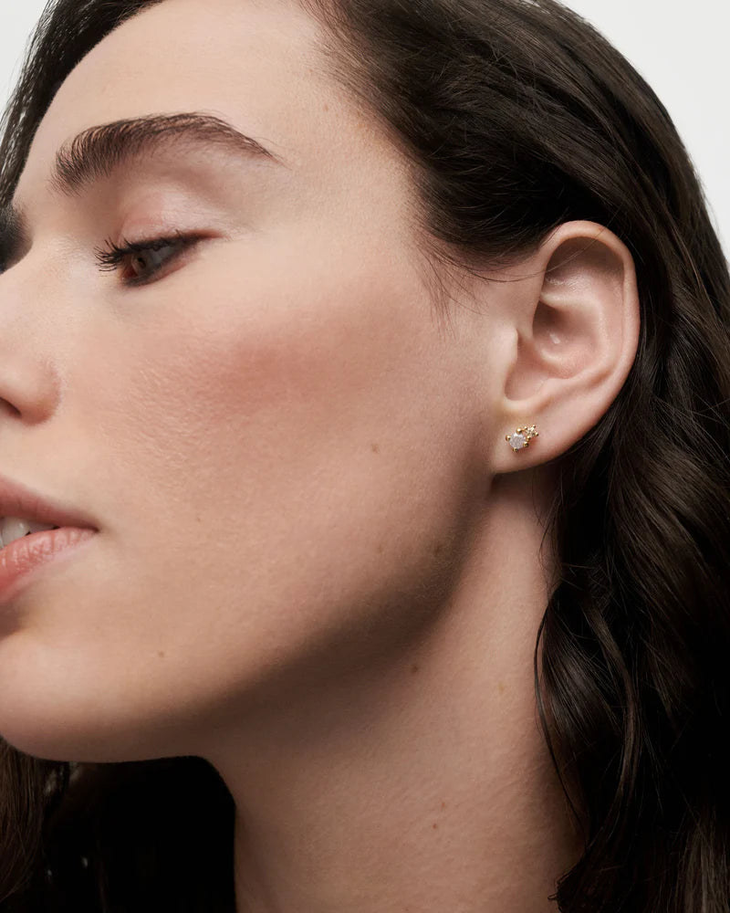 PDPAOLA Orecchini a bottone Fog