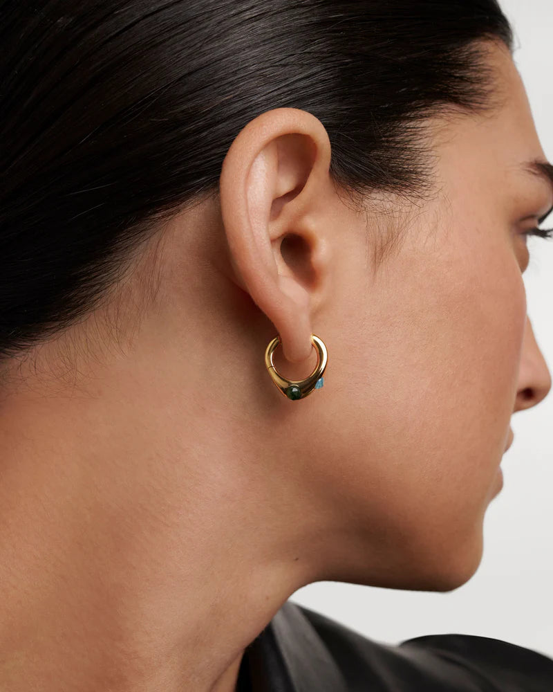 PDPAOLA Orecchini a cerchio Coral