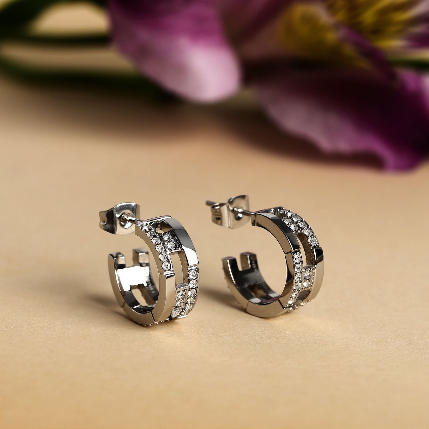 ORECCHINI DONNA TRUSSARDI T-LOGO TJAXC70-TRUSSARDI-Eldorado Jewels