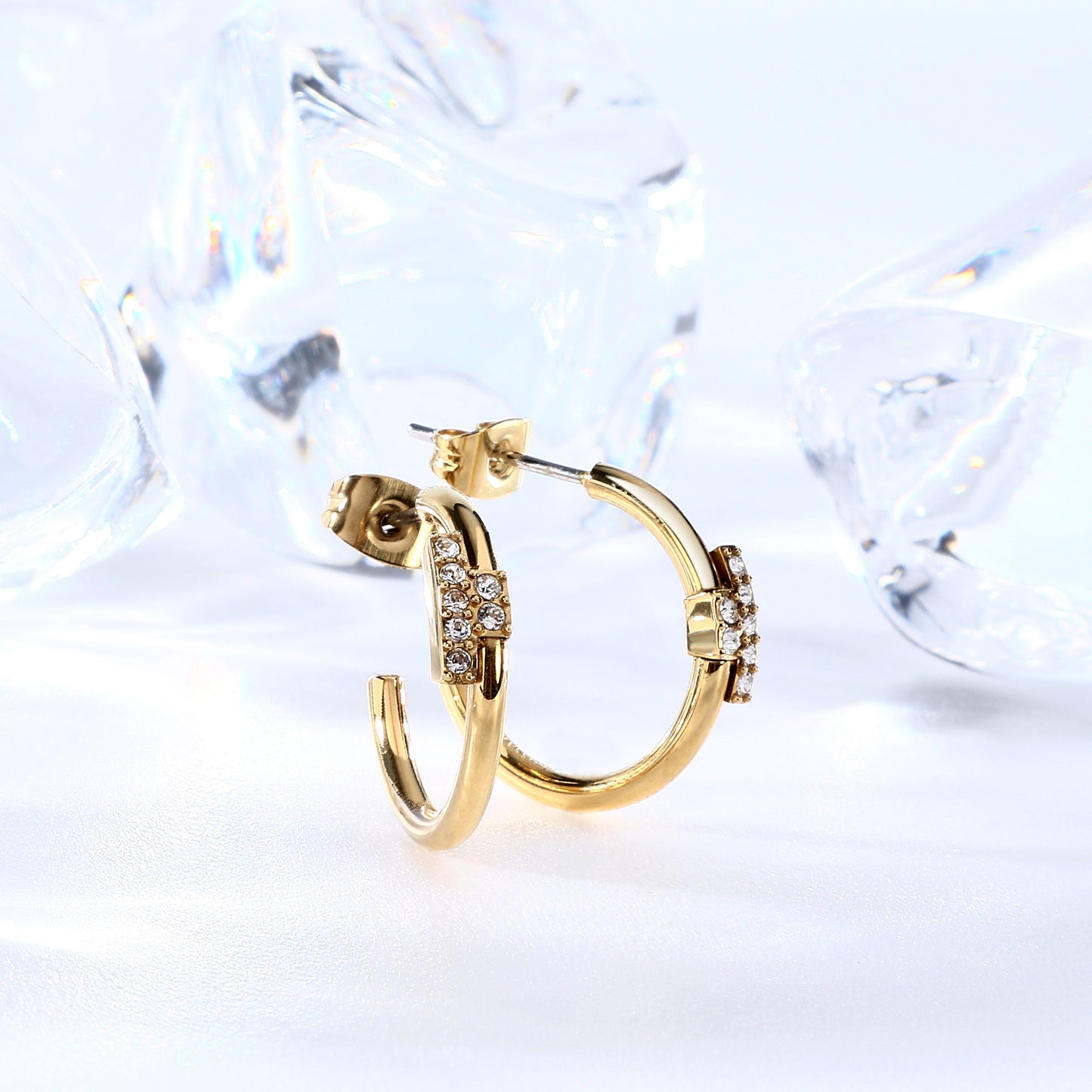 ORECCHINI DONNA TRUSSARDI T-LOGO TJAXC85-TRUSSARDI-Eldorado Jewels