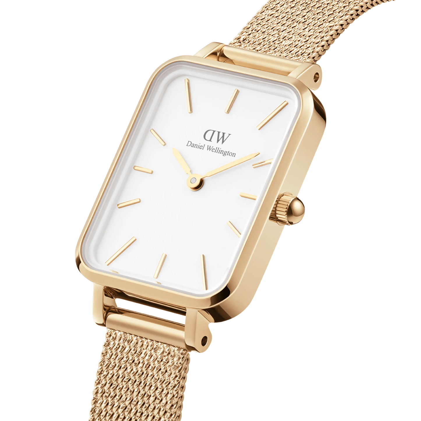 Orologio Daniel Wellington Quadro Pressed Evergold DW00100556-DANIEL WELLINGTON-Eldorado Jewels