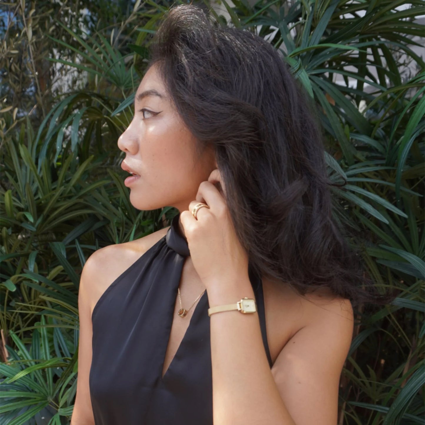 Orologio donna Daniel Wellington Quadro Mini Evergold Champagne DW00100656-DANIEL WELLINGTON-Eldorado Jewels