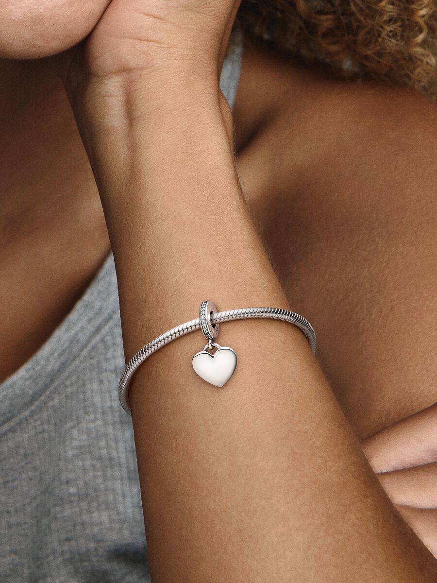 Pandora Charm Cuore Pendente da incidere 798761C01