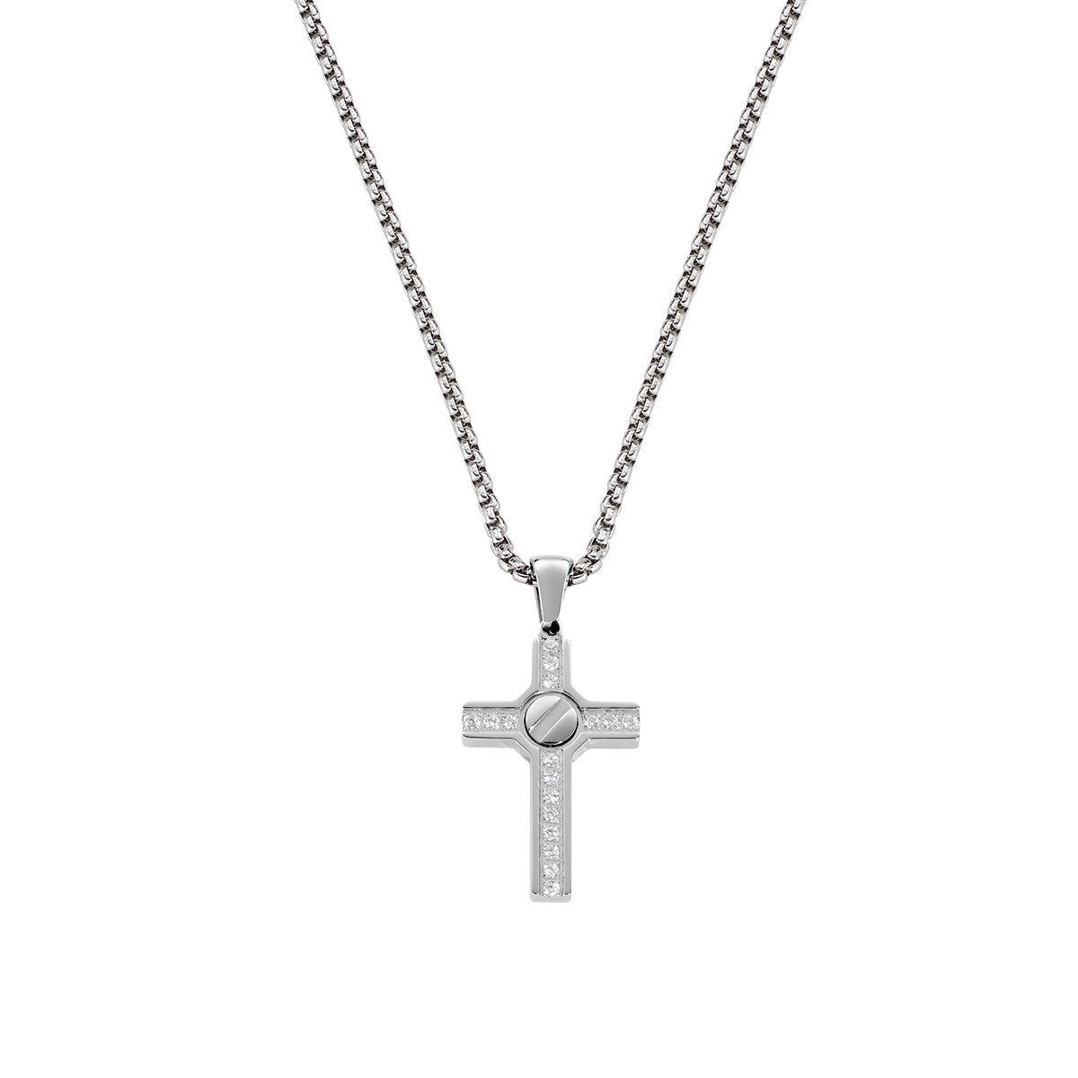 Collana Amen Uomo acciaio ACCLCRVIBBZ