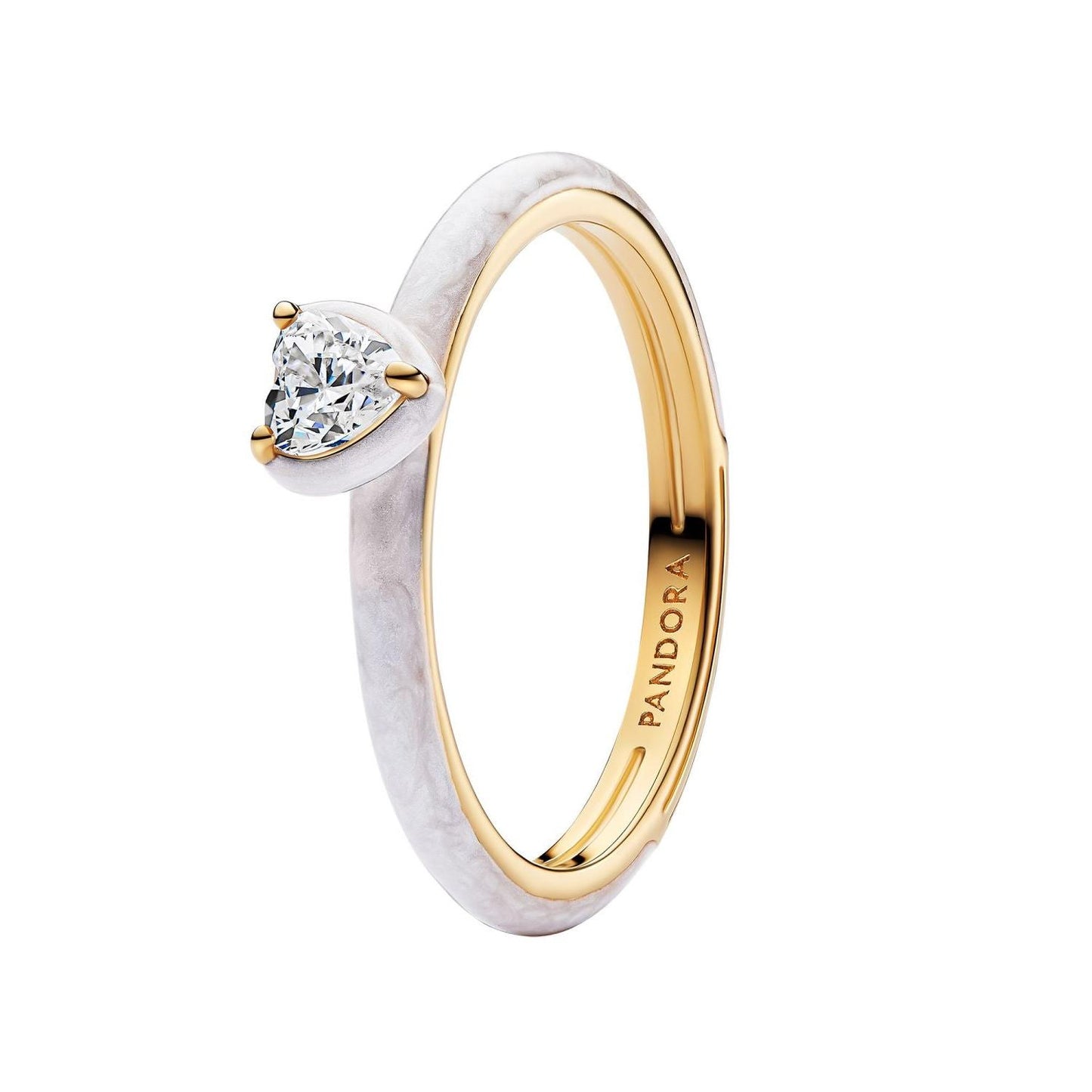 Anello Cuore Solitario Pandora Rose Misura 50 163088C01-50