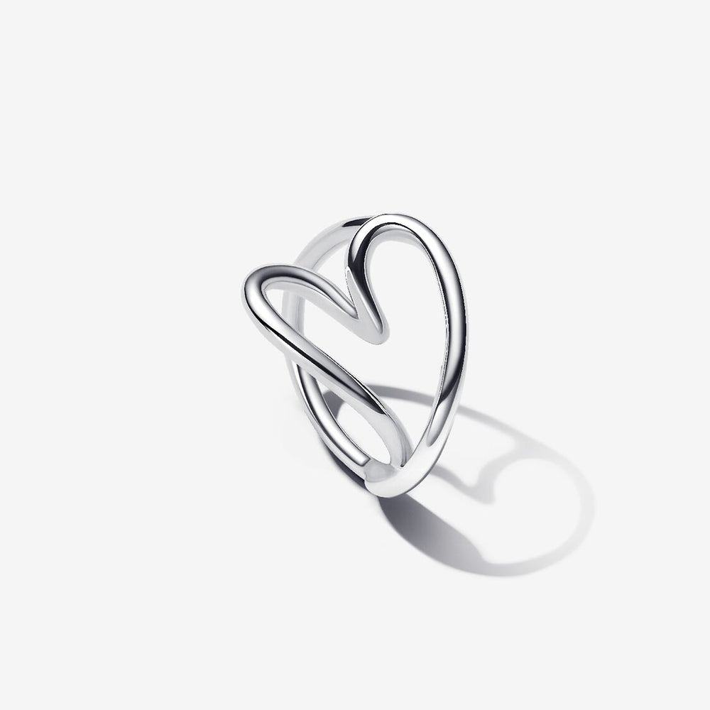 Anello Pandora Cuore Linea Sinuosa 193288C00