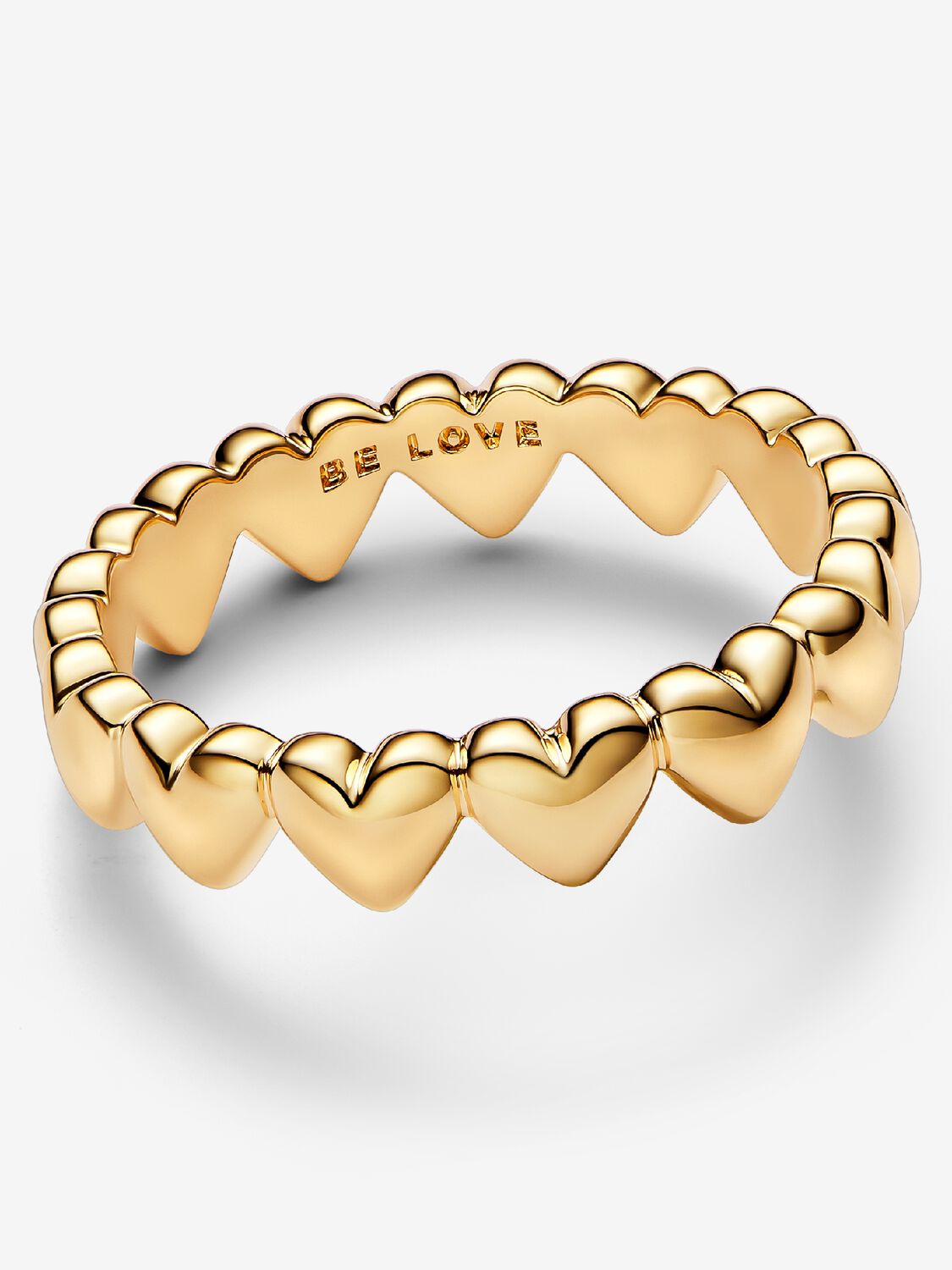 Anello Pandora Fascia a Cuori Be Love 163427C00