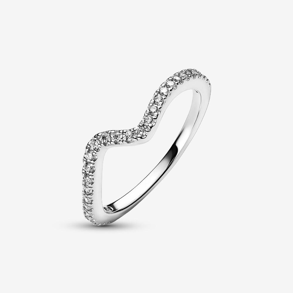 Anello Pandora Onda Pietre Luminose 192539C01