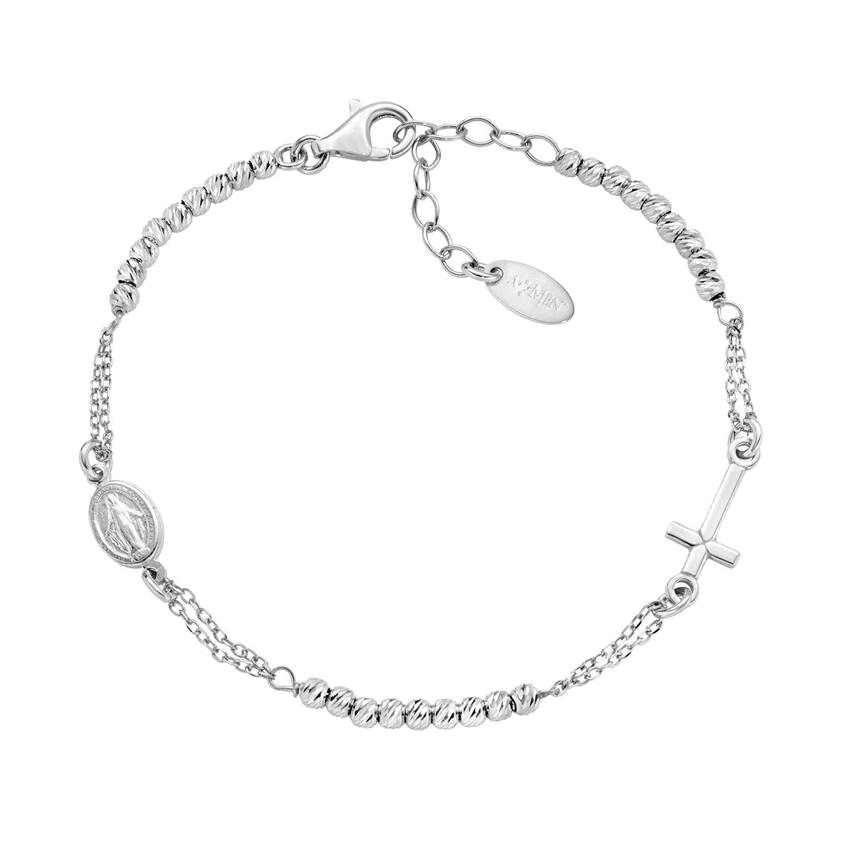 Bracciale Amen Donna croci BRCRMIBBD3