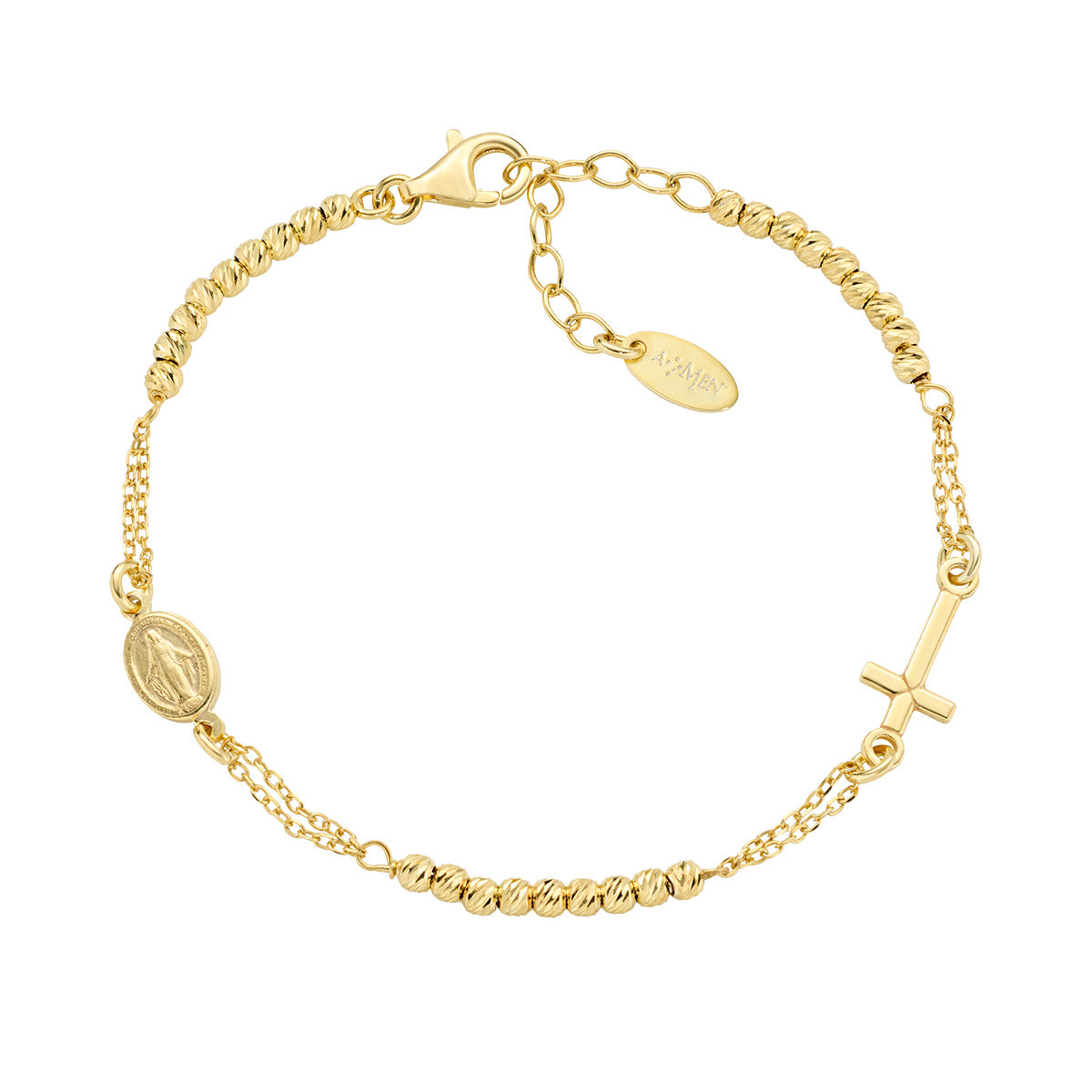 Bracciale Amen Donna croci BRCRMIGGD3
