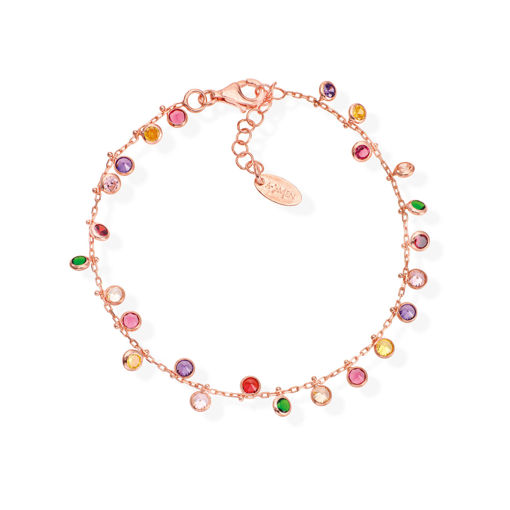 Bracciale Amen donna rainbow BRMRM3