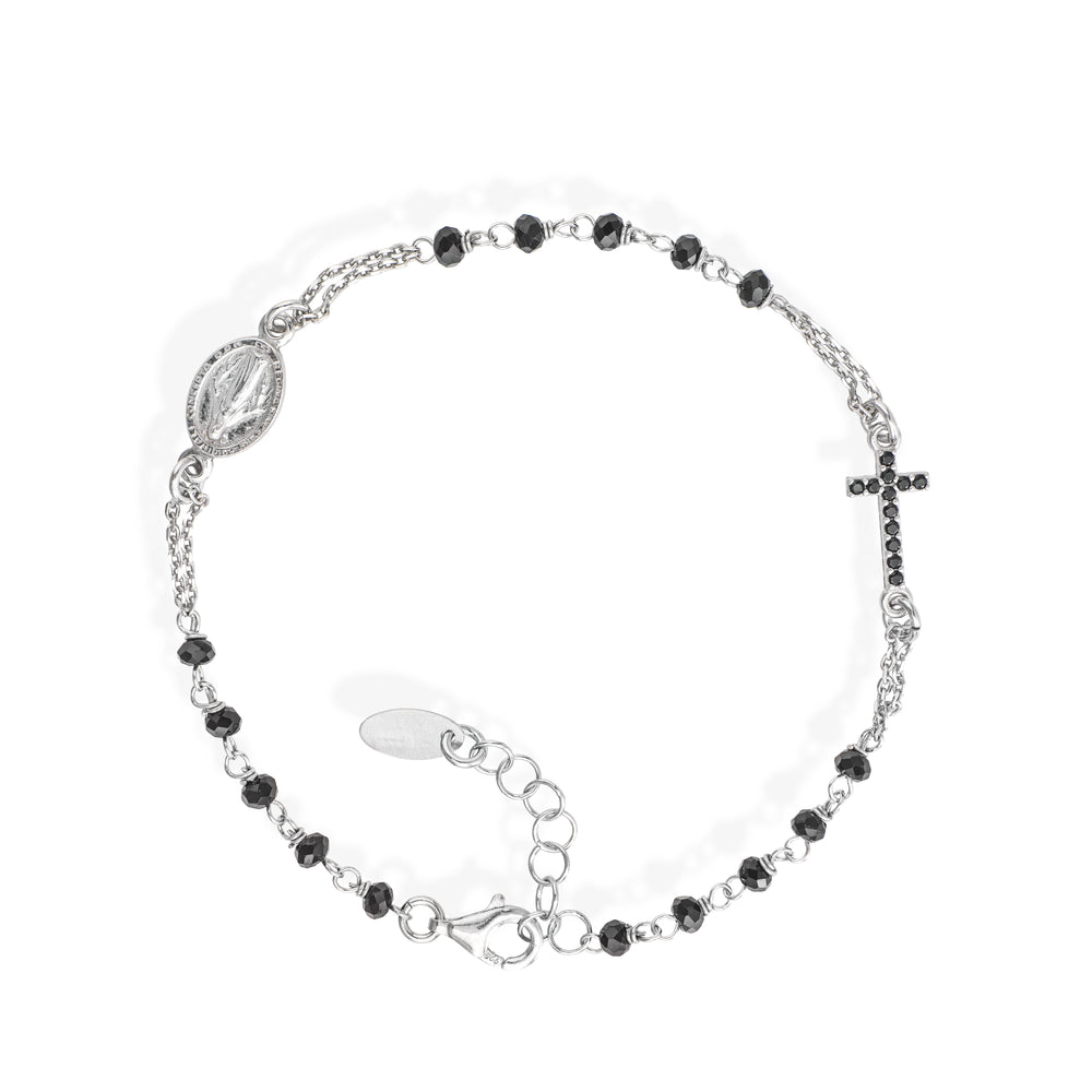 Bracciale rosario Amen unisex rosari con cristalli BRO25BNZ3