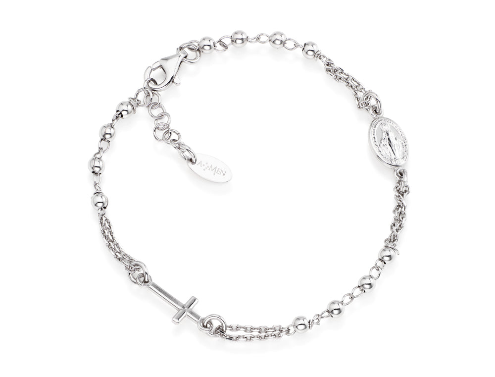 Bracciale rosario Amen unisex rosari in argento BROB3