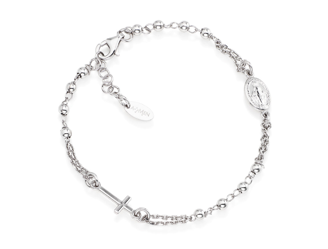 Bracciale rosario Amen unisex rosari in argento BROB3