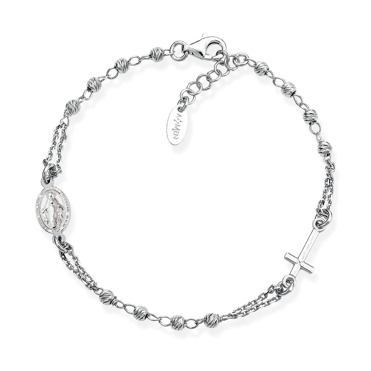 Bracciale rosario Amen unisex rosari in argento BROBD3