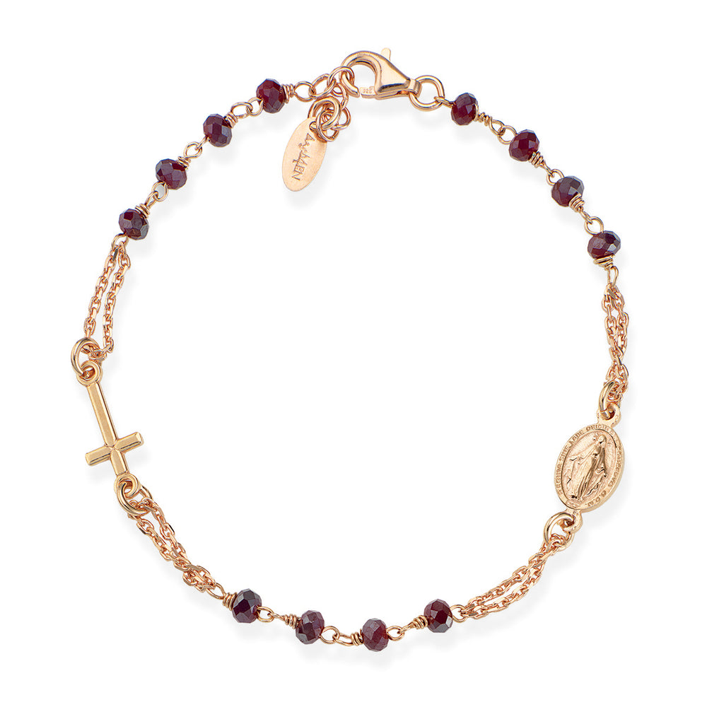 Bracciale rosario Amen unisex rosari con cristalli BRORA3