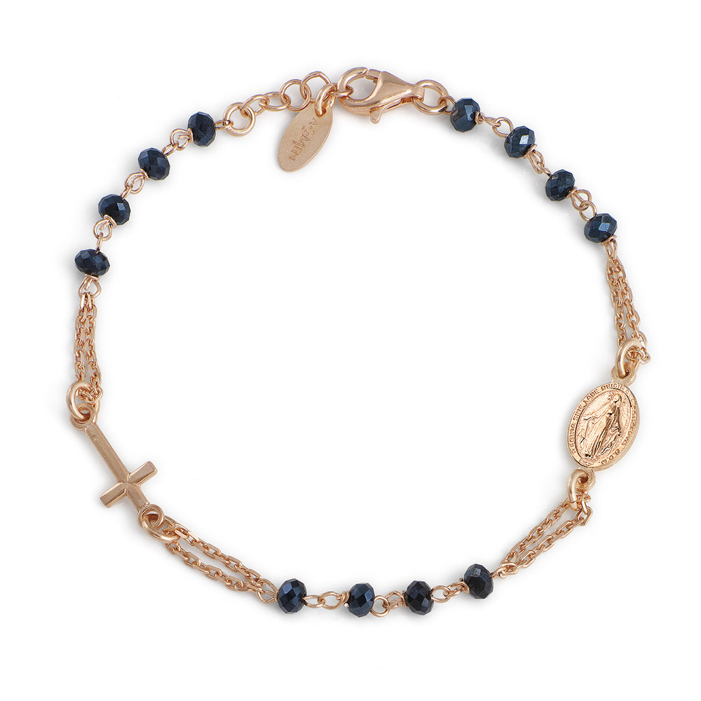 Bracciale rosario Amen unisex rosari con cristalli BRORG3