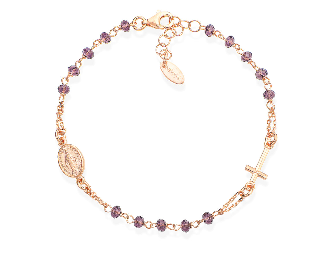 Bracciale rosario Amen unisex rosari con cristalli BRORL3
