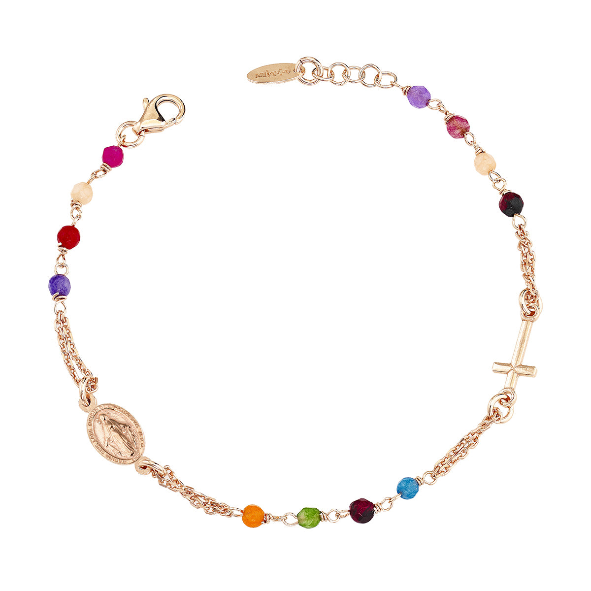 Bracciale rosario Amen unisex rosari con pietre dure BRORM3P