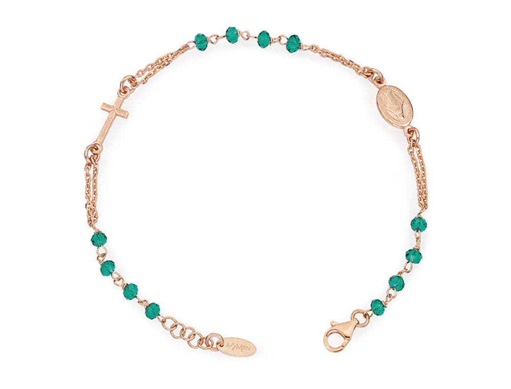 Bracciale rosario Amen unisex rosari con cristalli BRORV3