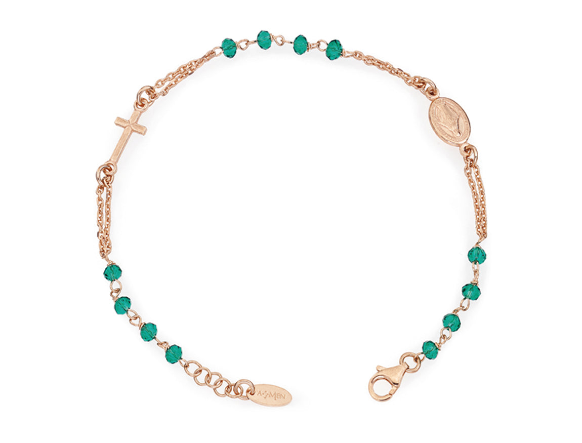 Bracciale rosario Amen unisex rosari con cristalli BRORV3