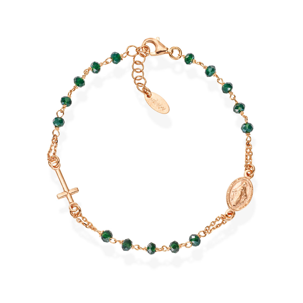 Bracciale rosario Amen unisex rosari con cristalli BRORVB3