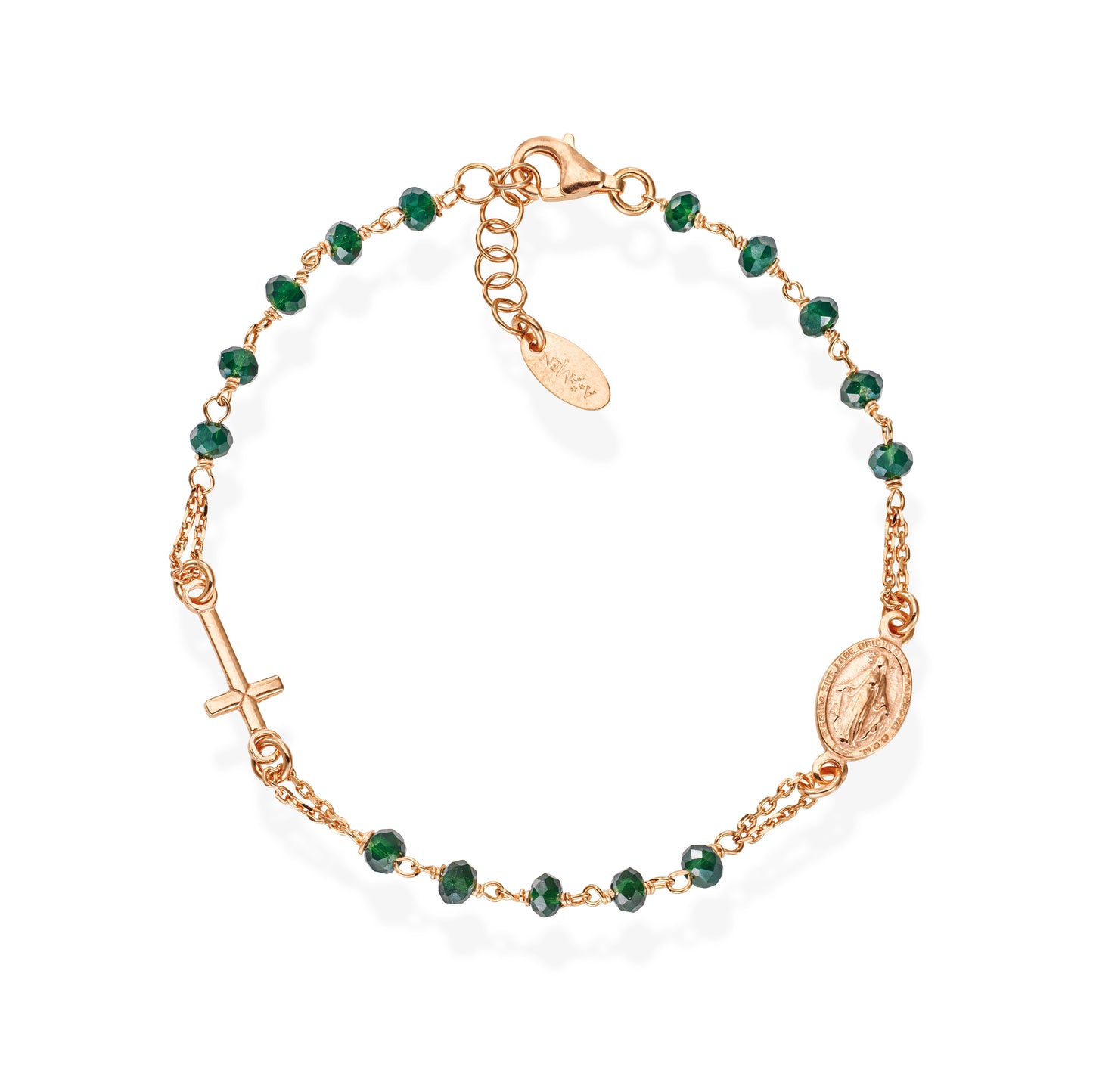 Bracciale rosario Amen unisex rosari con cristalli BRORVB3