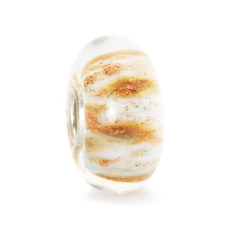 Bead Vetro "Fiori di Campo Bianchi" Trollbeads TGLBE-10179