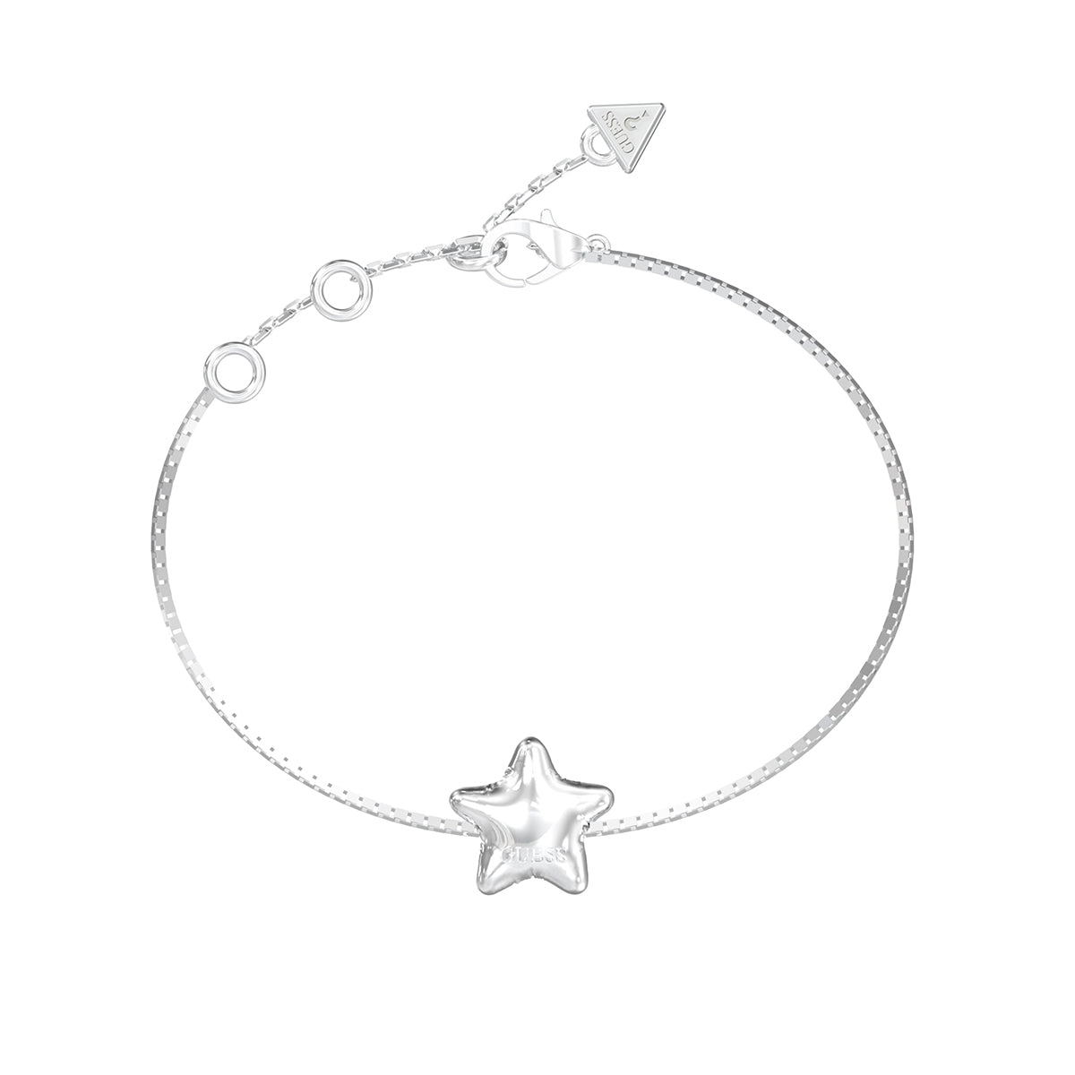 Bracciale Catena Cuore Logo Guess Acciaio JUBB05546JWRHS