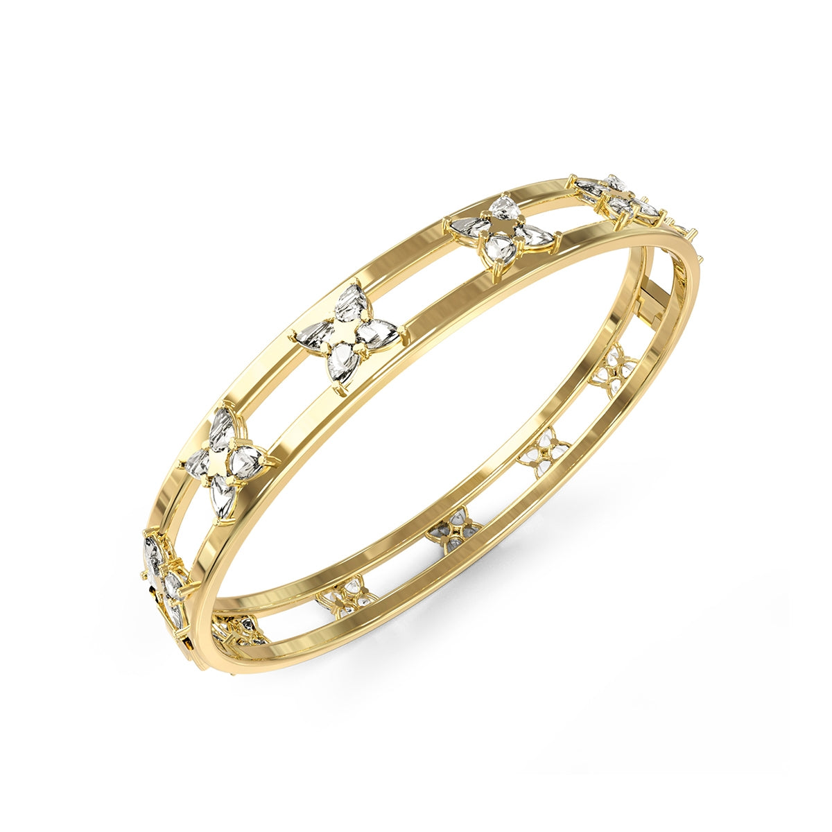 Bracciale Catena Doppio Cuore Cristalli Guess Oro Giallo JUBB05497JWYGS