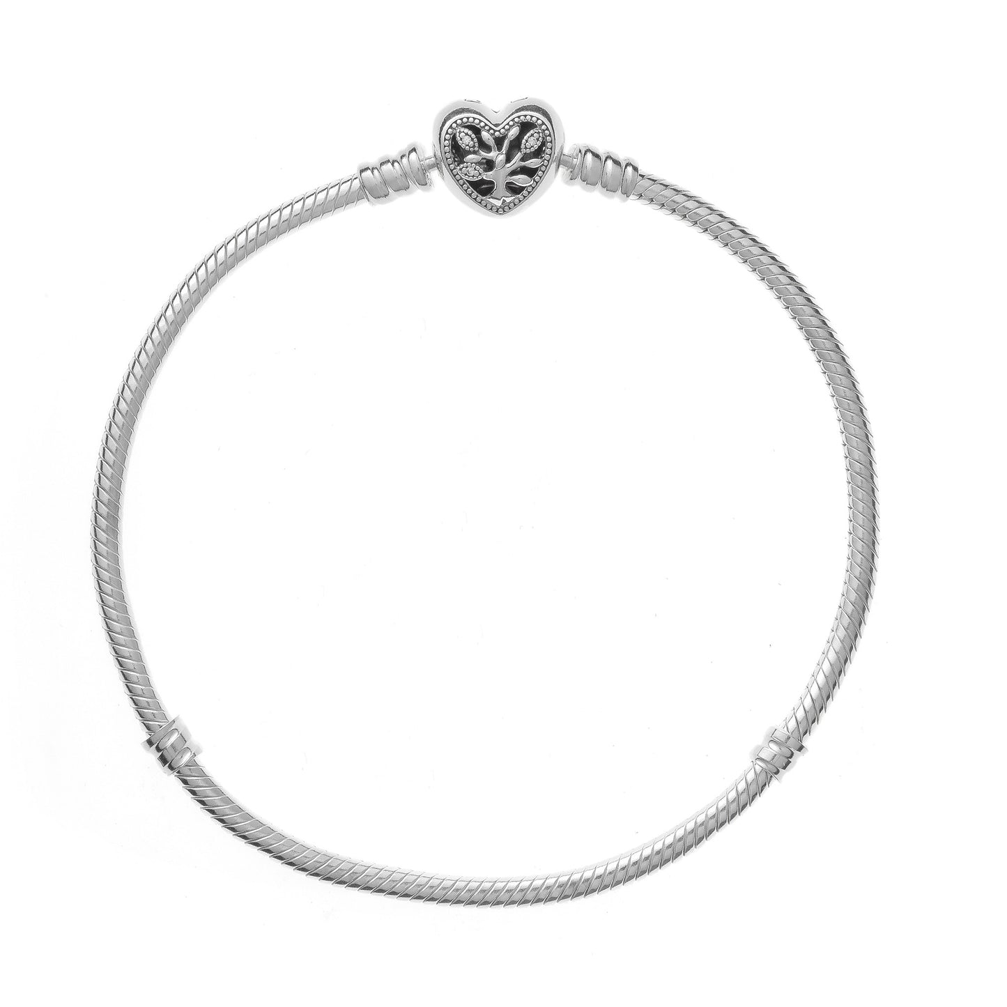 Bracciale Catena Gourmette Chiusura Pavé Pandora Rose Lunghezza 21 cm 598827C01-21