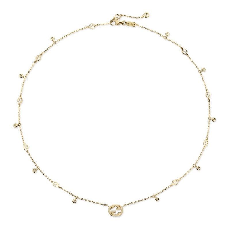 Bracciale Catena Gourmette Gucci Argento 925 Misura Media YBB729402002