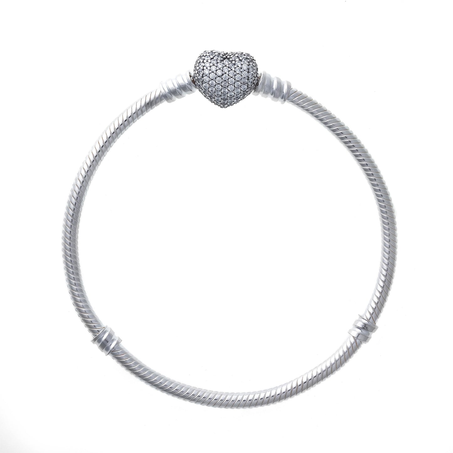Bracciale Catena Snodata Chiusura Stella Pavé Lunghezza 18 cm 590727CZ-18