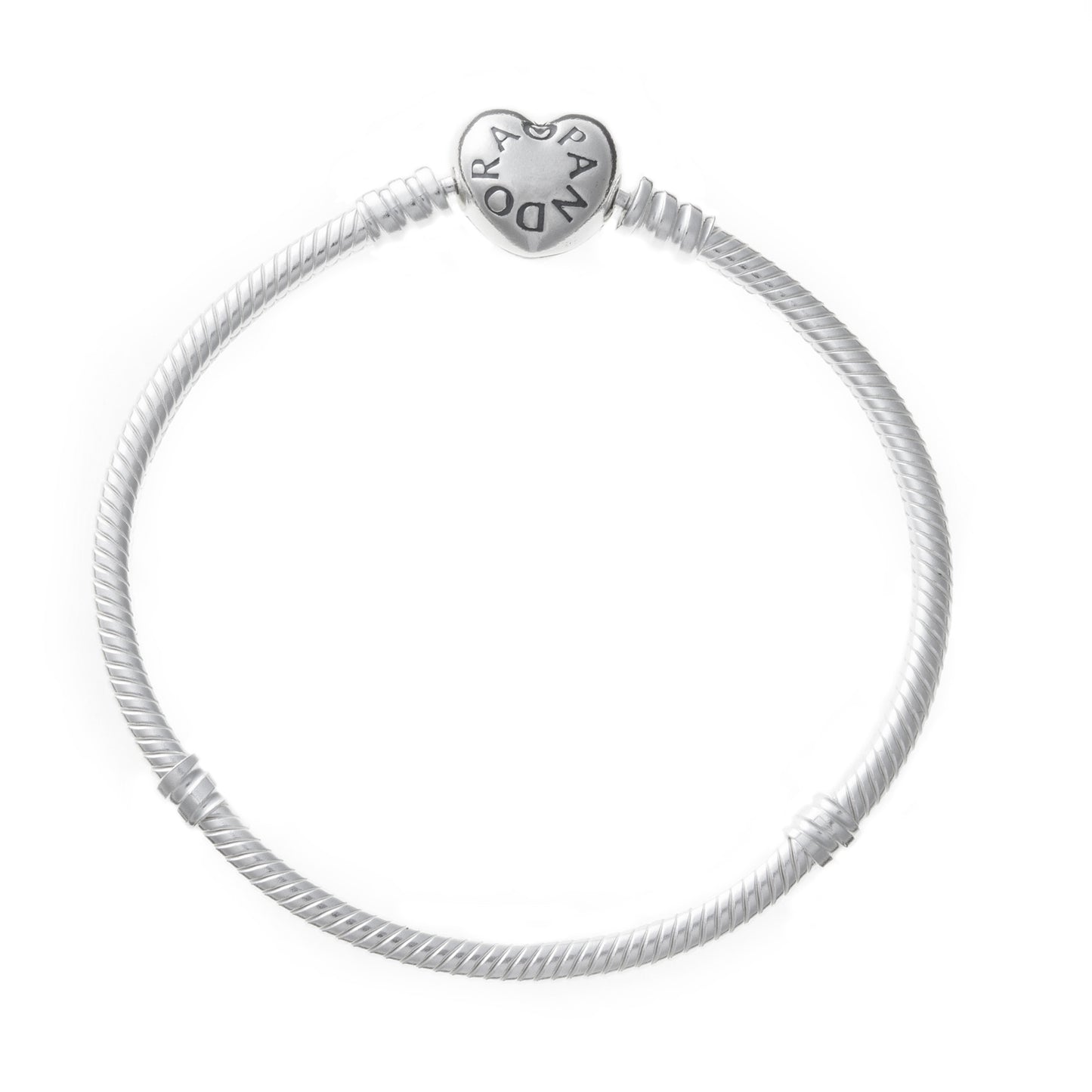 Bracciale Catena Snodata Chiusura a Cuore Pandora Argento 925 Lunghezza 16 cm 590719-16