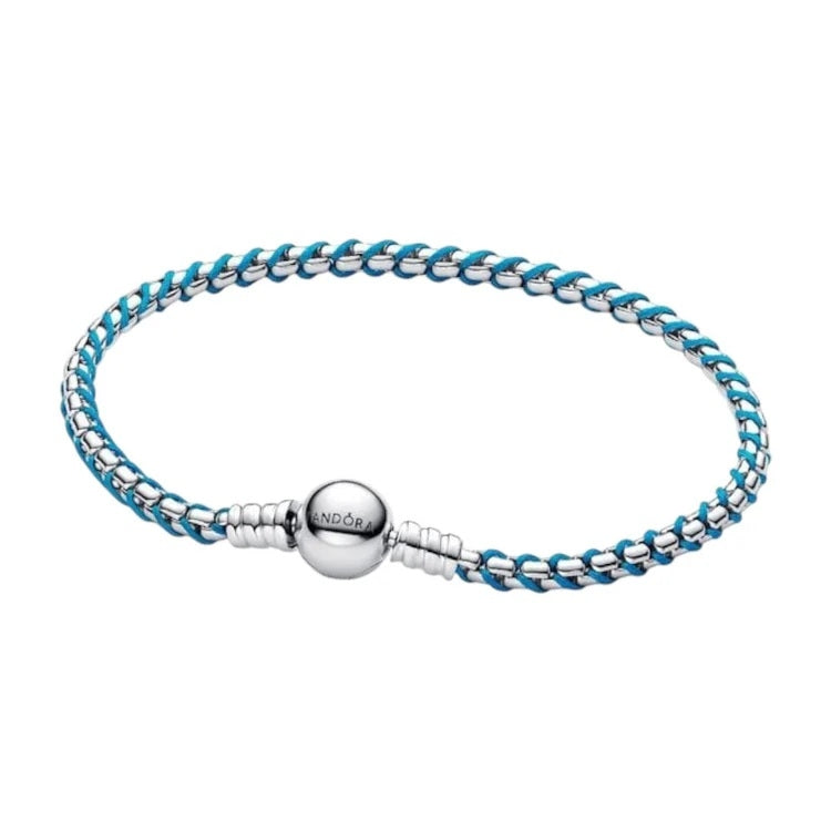 Bracciale Maglia Serpente Chiusura Cuore Liscio Pandora Rose Lunghezza 19 cm 593816C01-19