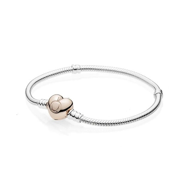 Bracciale Maglia Serpente Chiusura Rotonda Pandora Rose Lunghezza 16 cm 580719-16