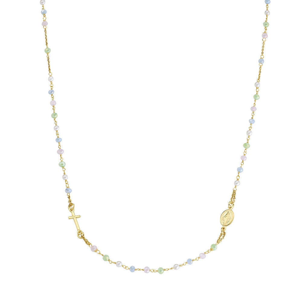 Collana Amen unisex rosari con cristalli CROGMA3