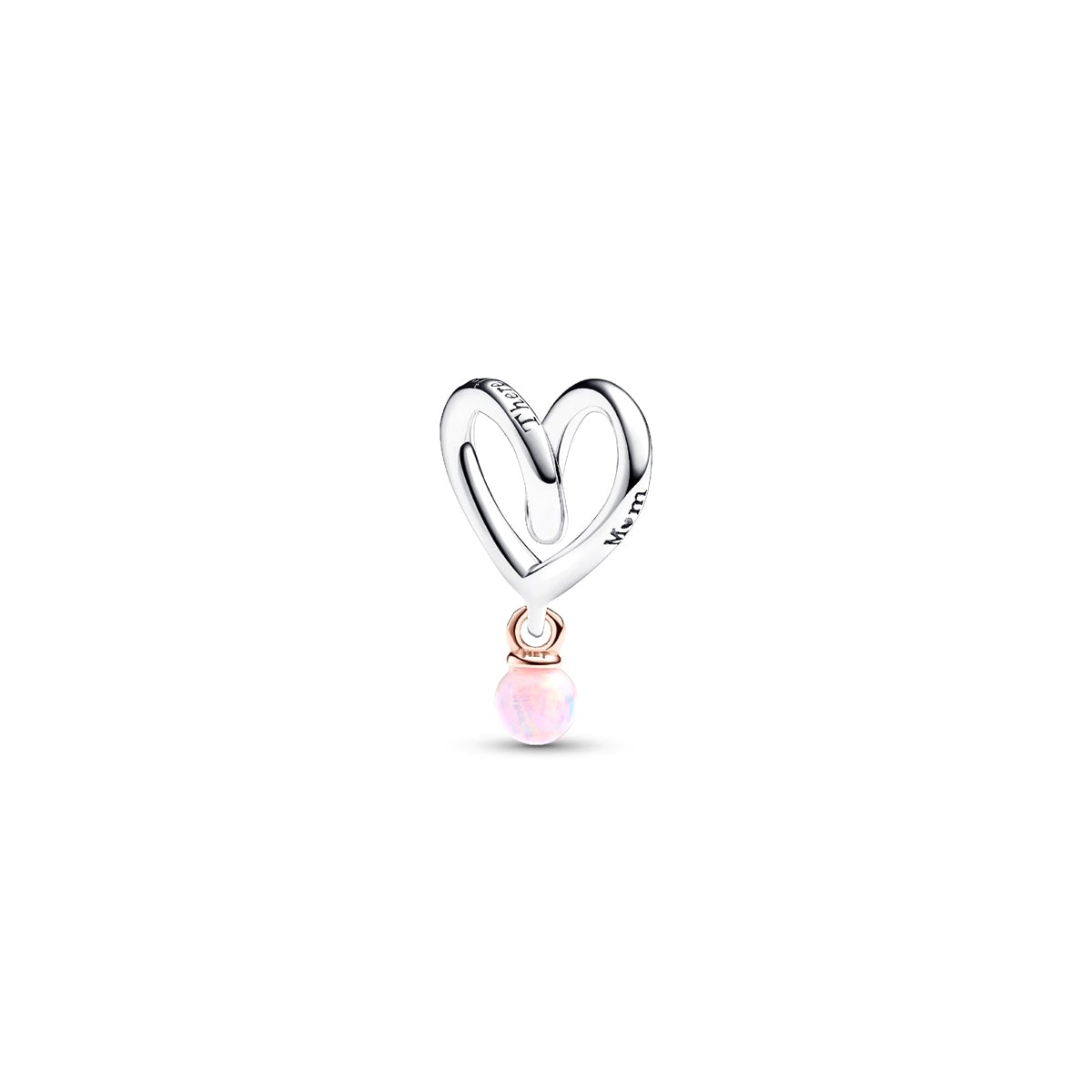 Charm Pendente Cuore a Pavé Pandora Rose 783242C01