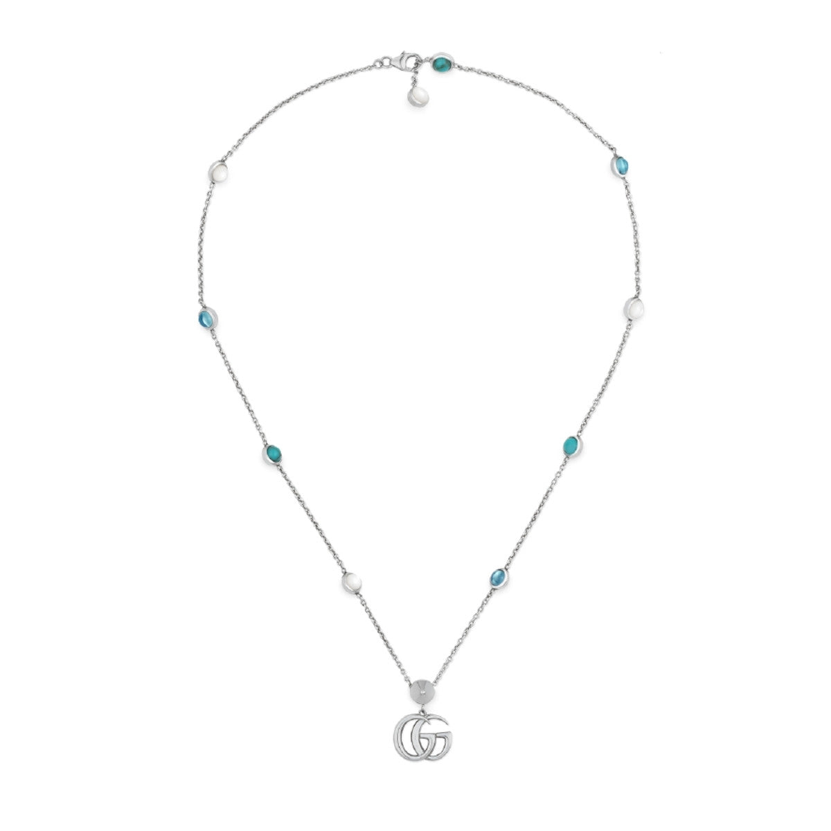 Collana Catena Rolò Croce e Charms Gucci Argento 925 YBB527399001