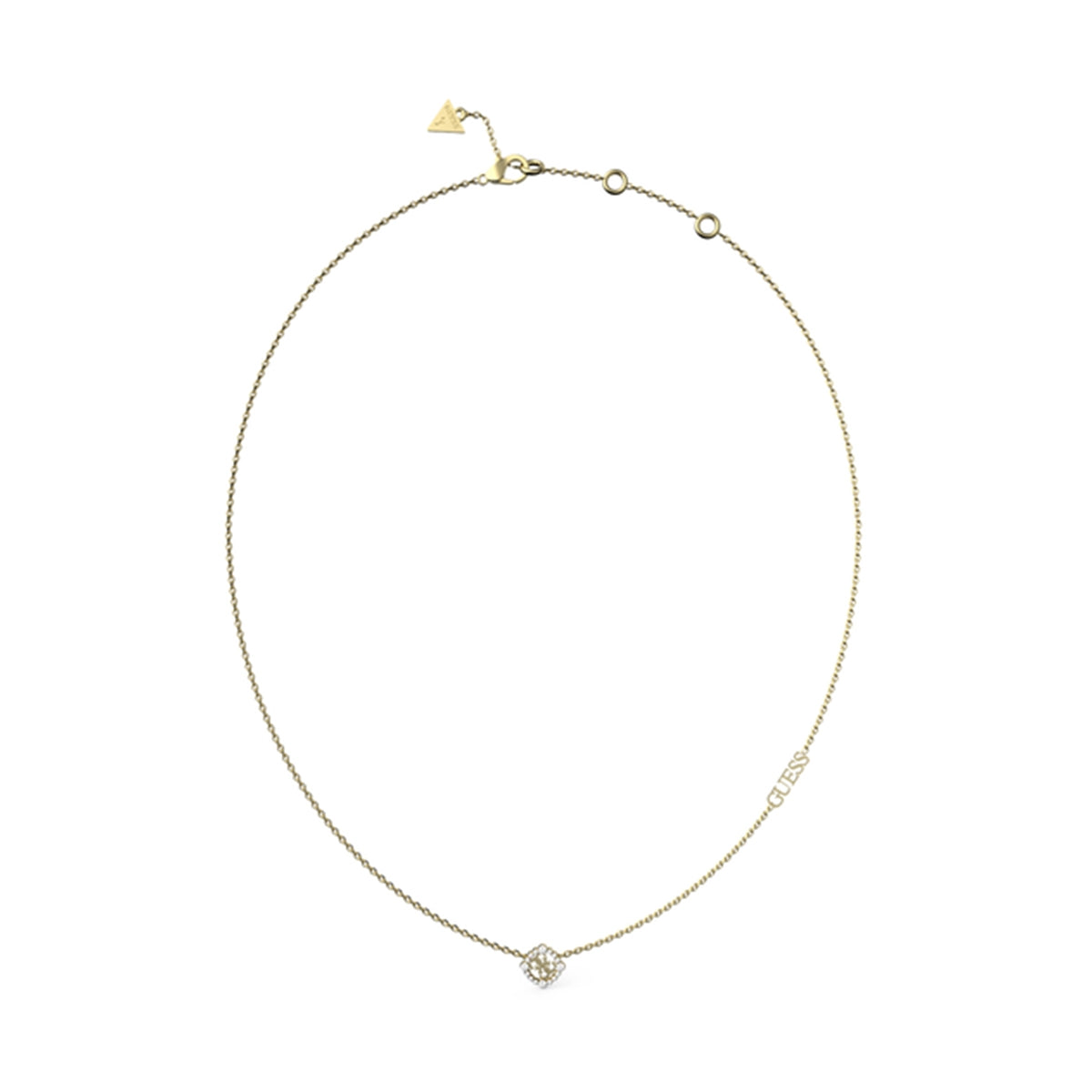 Collana Pendente Logo Cerchio Guess Oro Giallo JUBN04643JWYGT-U
