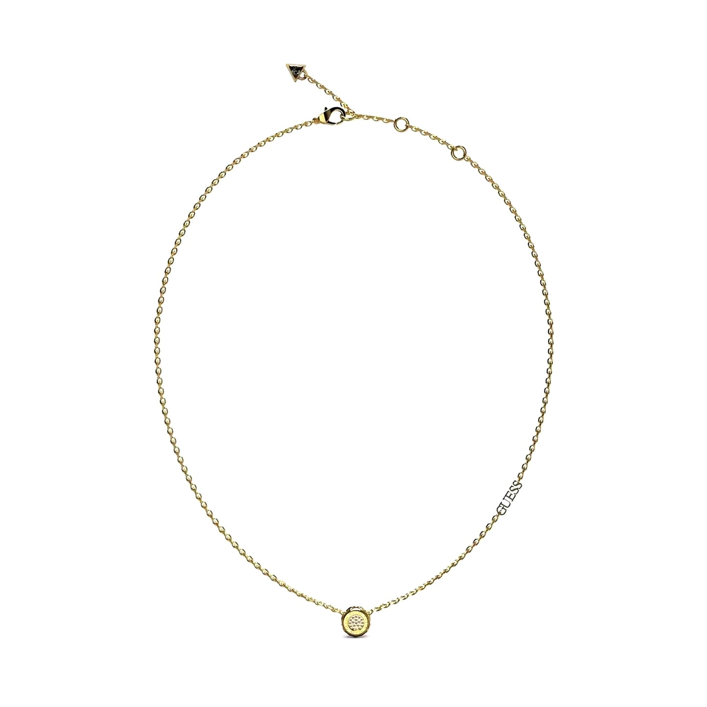 Collana Pendente Triangolo Logo Guess Oro Giallo JUBN04593JWYGT-U