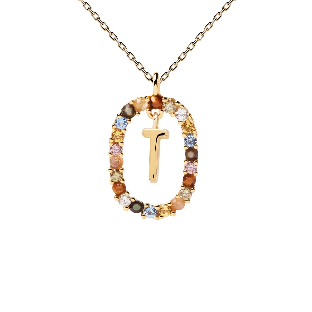 
                  
                    Collana con lettera T
                  
                
