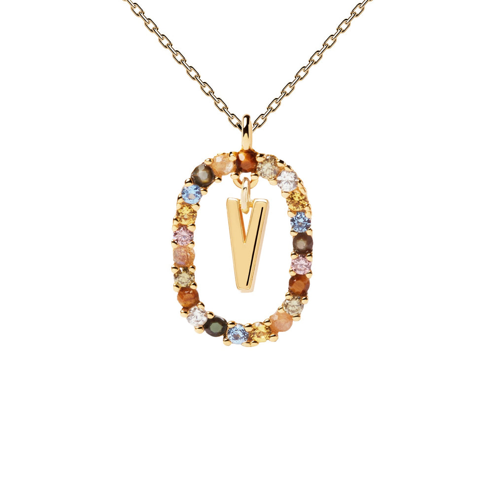
                  
                    Collana con lettera V
                  
                